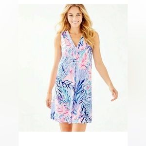 NWT Lilly Pulitzer Amina Swing Dress Size Small Kaleidoscope Coral